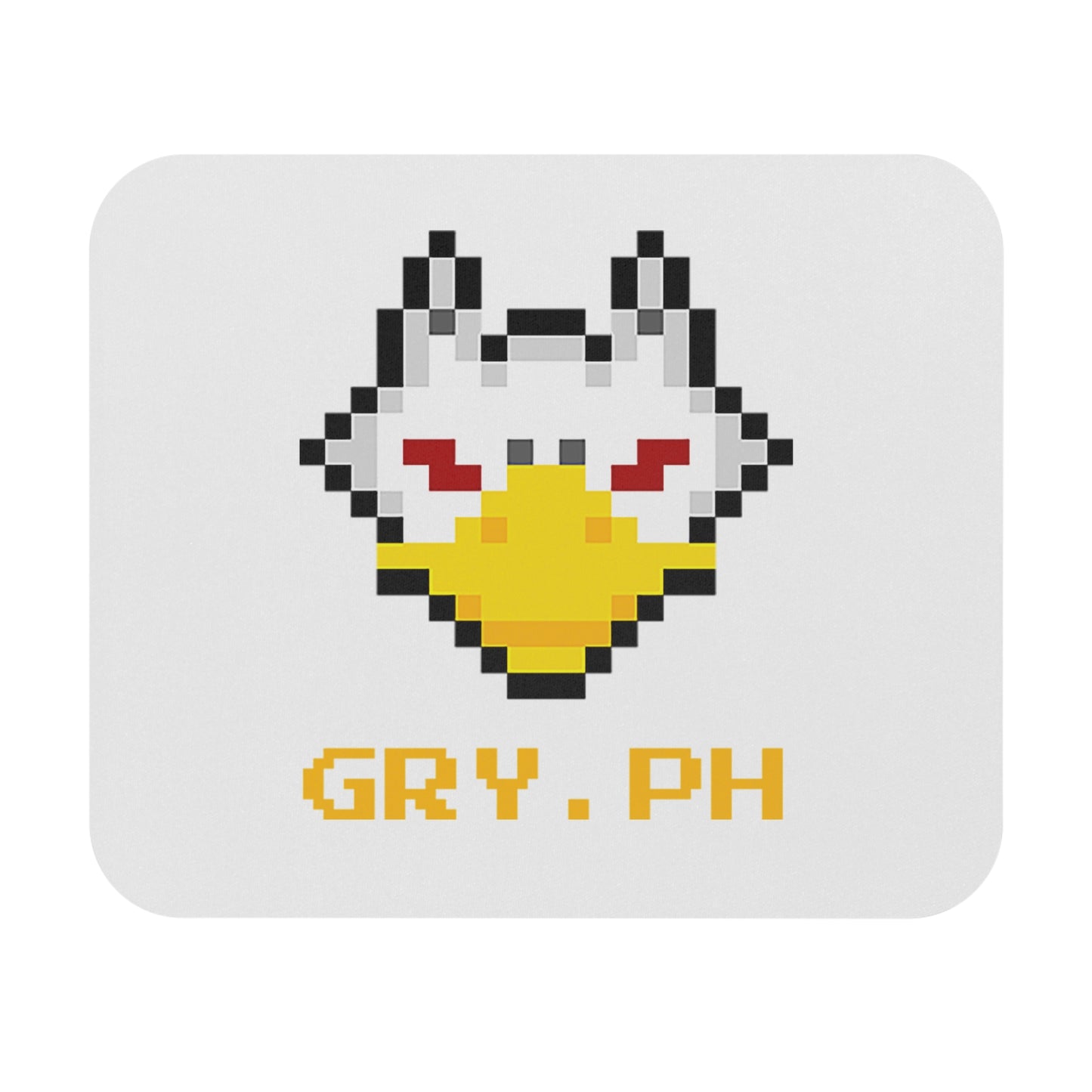 Gryph Logo White Mouse Pad (Rectangle)