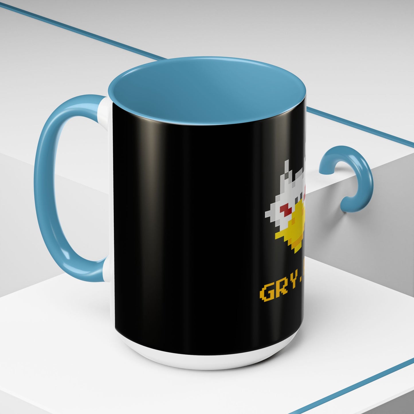 Gryph Logo Black Coffee Mug (11, 15oz)