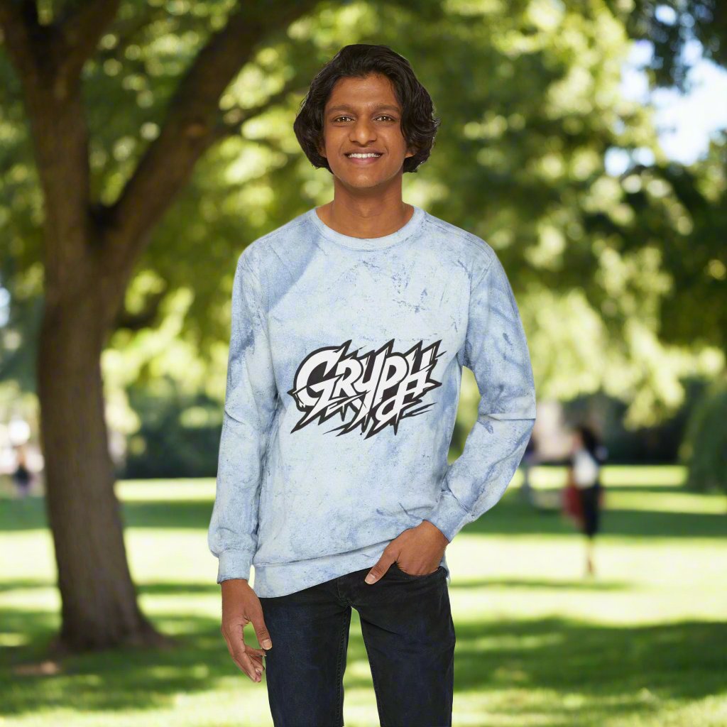 Gryph Unisex Color Blast Crewneck Sweatshirt