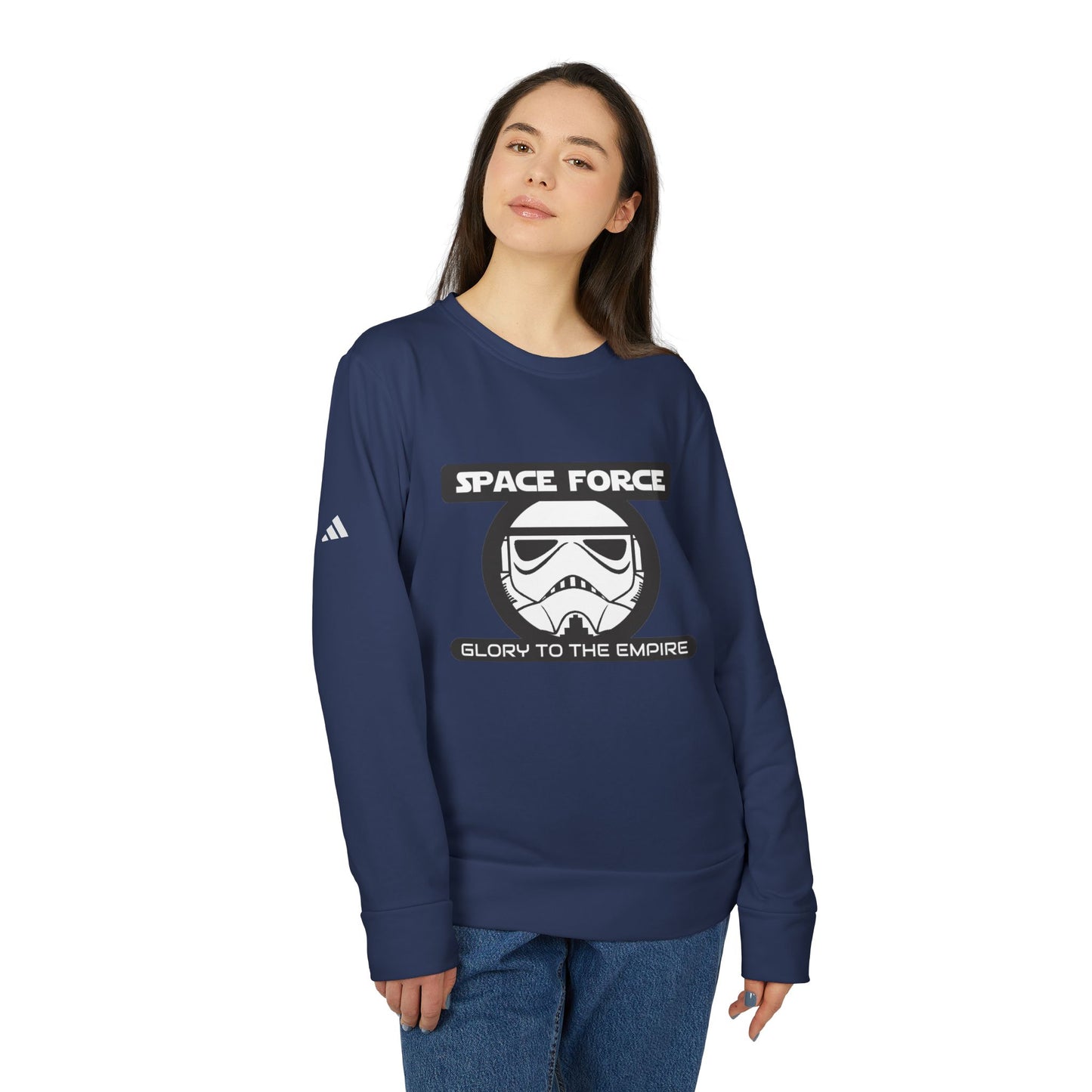 Space Force: Glory to the Empire adidas® Unisex Fleece Crewneck Sweatshirt