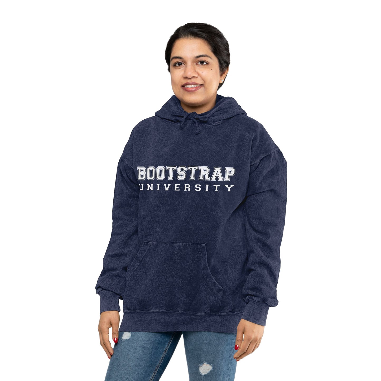 Bootstrap University Unisex Mineral Wash Hoodie (Featuring Gryph Logo on the Back)