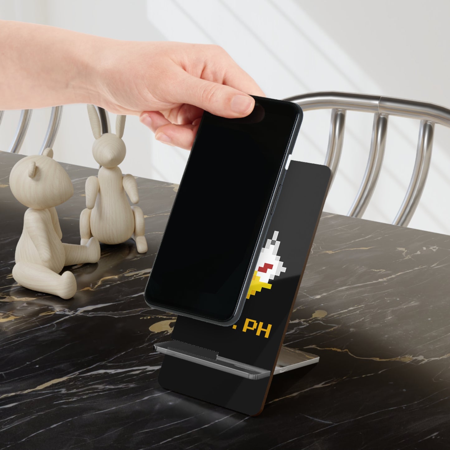 Gryph Logo Display Stand for Smartphones