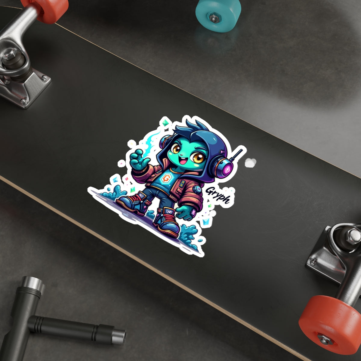 Neon Flux Vinyl Kiss-Cut Sticker