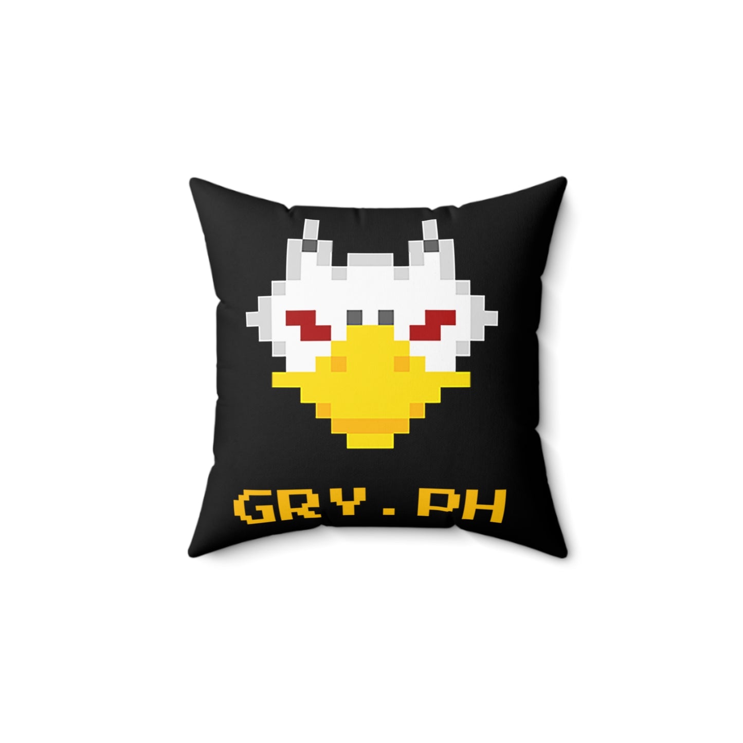 Gryph Spun Polyester Square Pillow