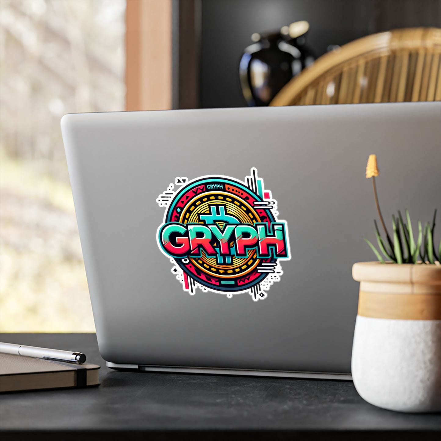 Crypto Vibes Vinyl Kiss-Cut Decal