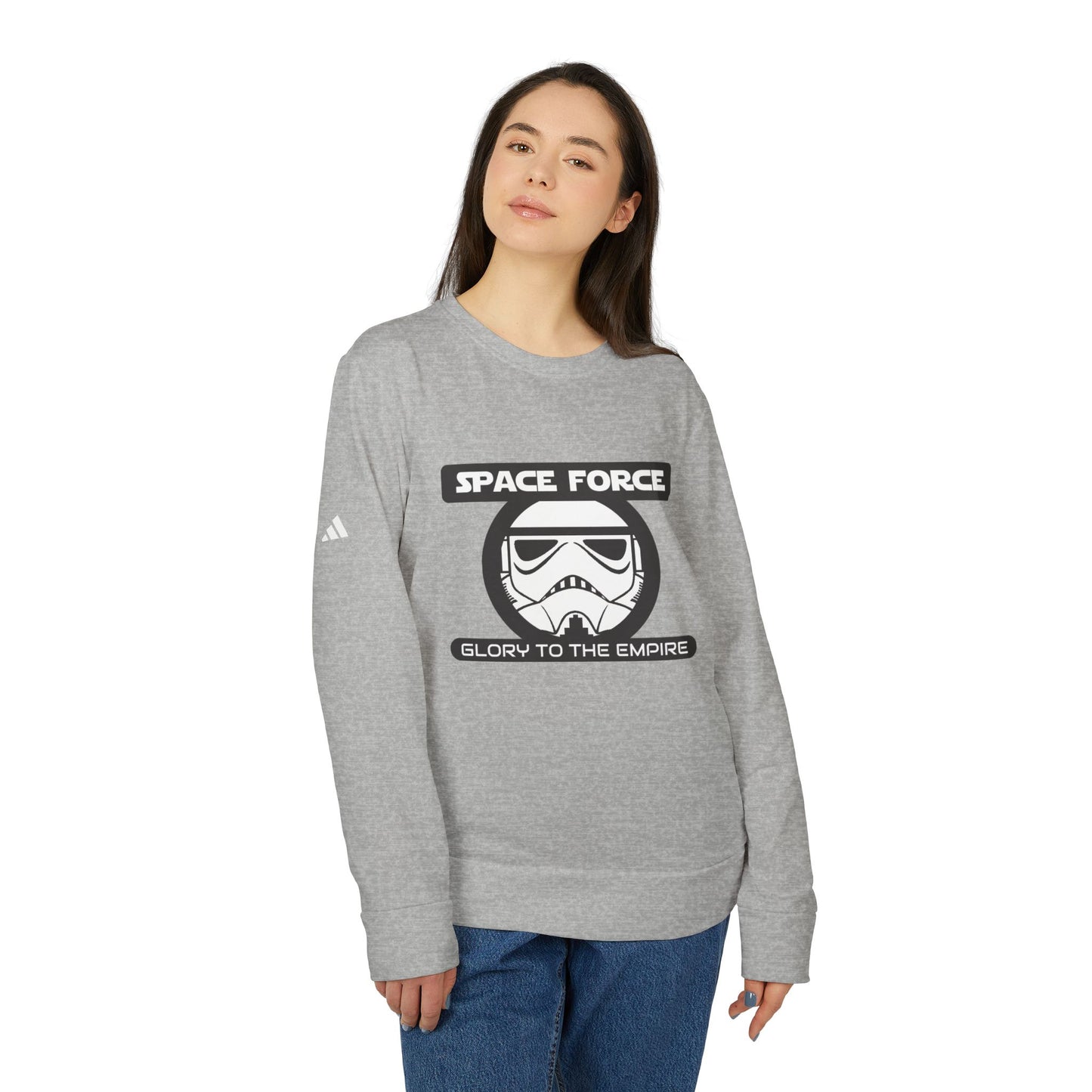 Space Force: Glory to the Empire adidas® Unisex Fleece Crewneck Sweatshirt