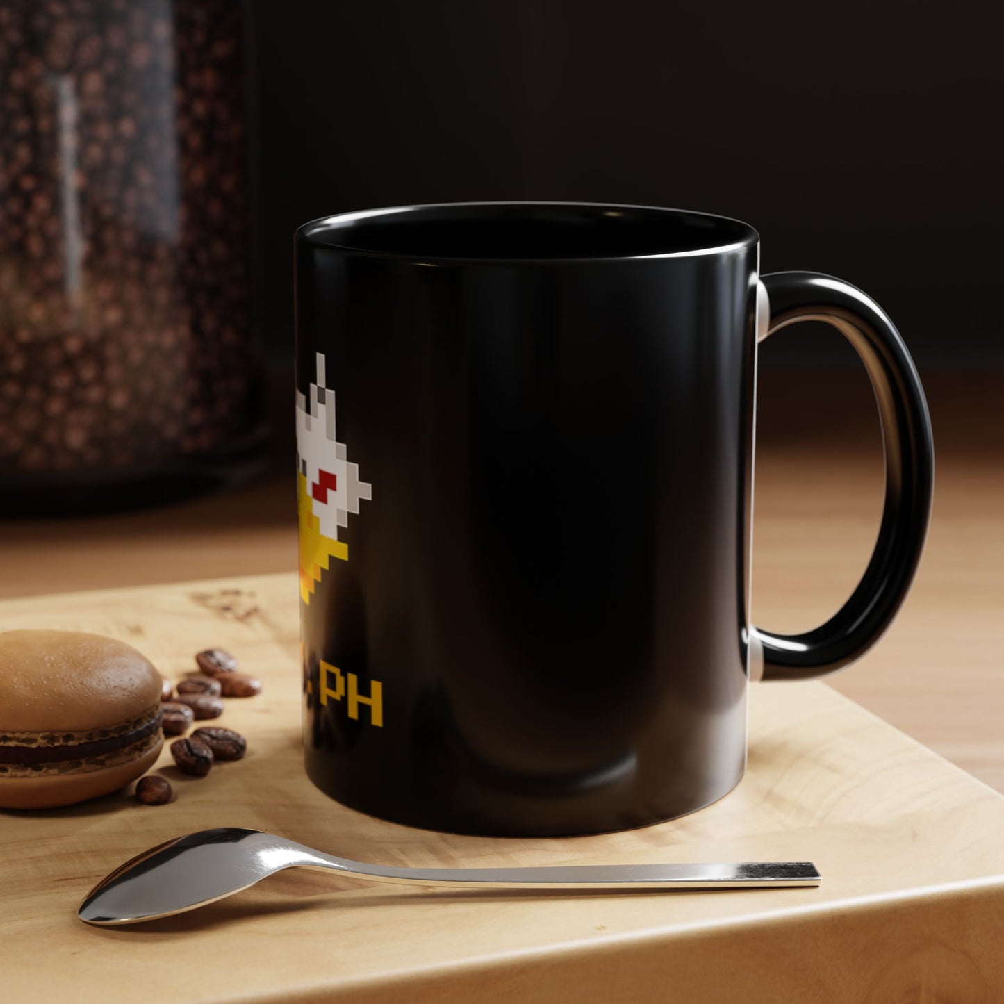 Gryph Logo Black Coffee Mug (11, 15oz)