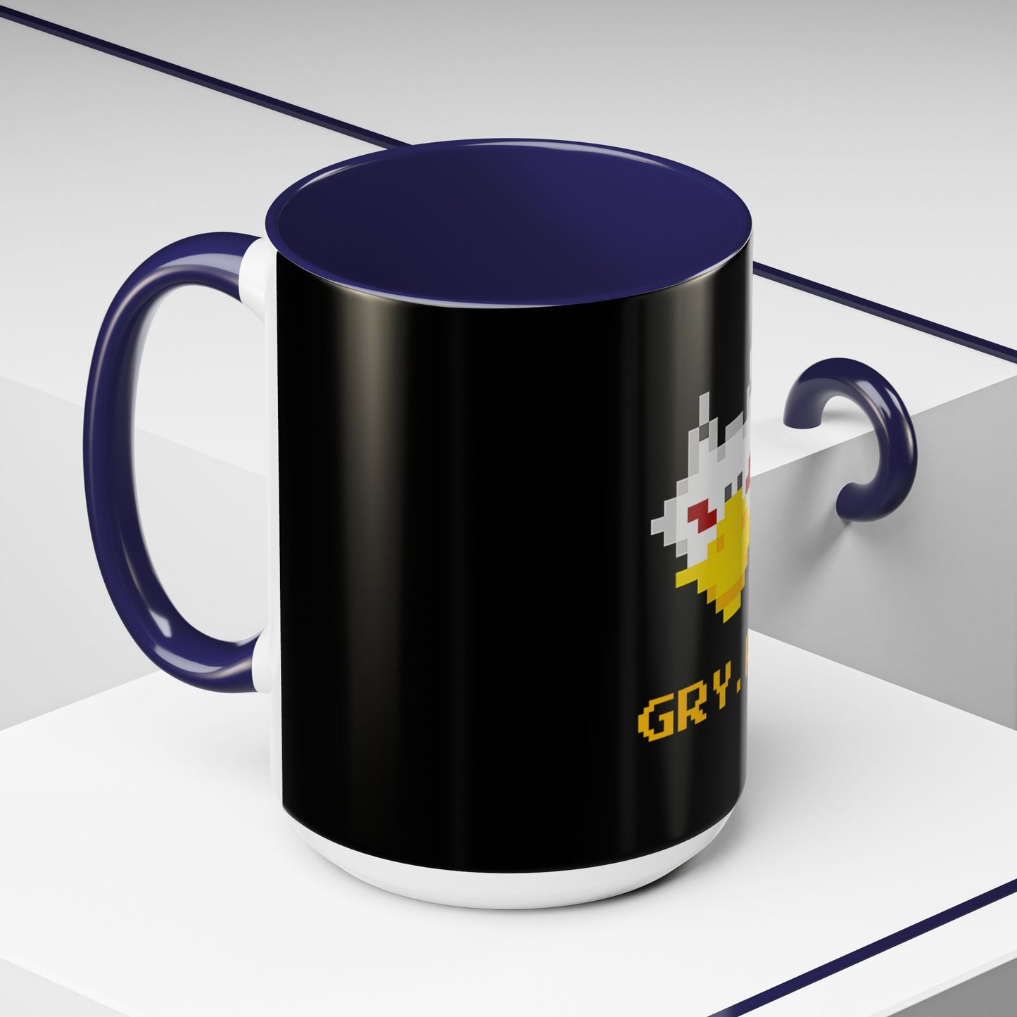 Gryph Logo Black Coffee Mug (11, 15oz)