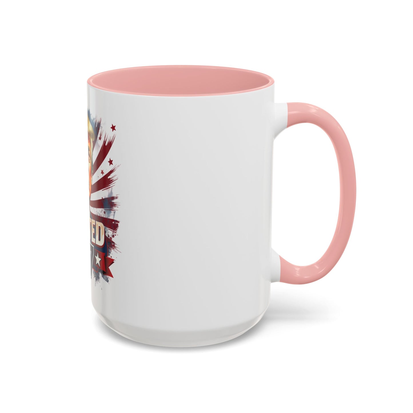 Coffee Mug - Elected 47 Donald J Trump with American Flag Background