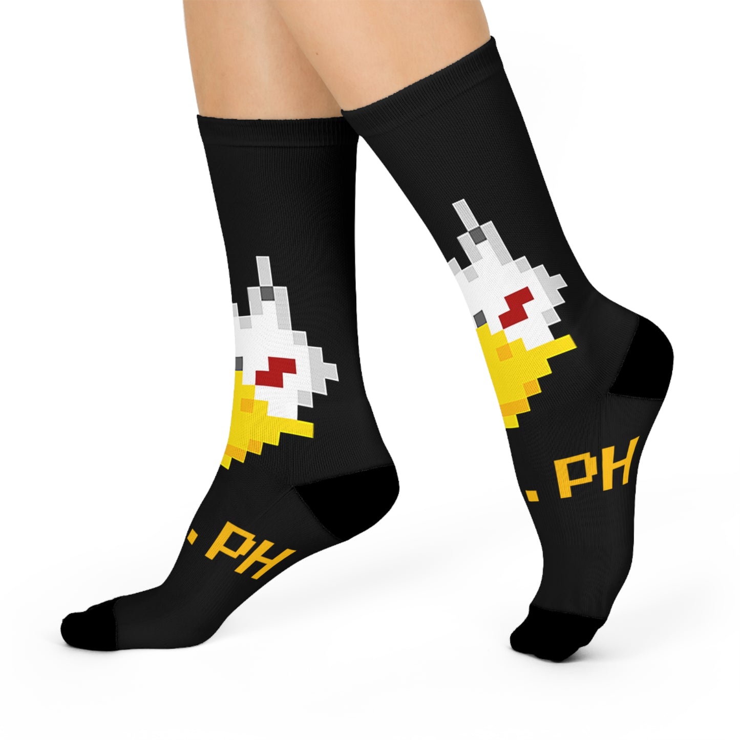 Gryph Logo Black Cushioned Crew Socks