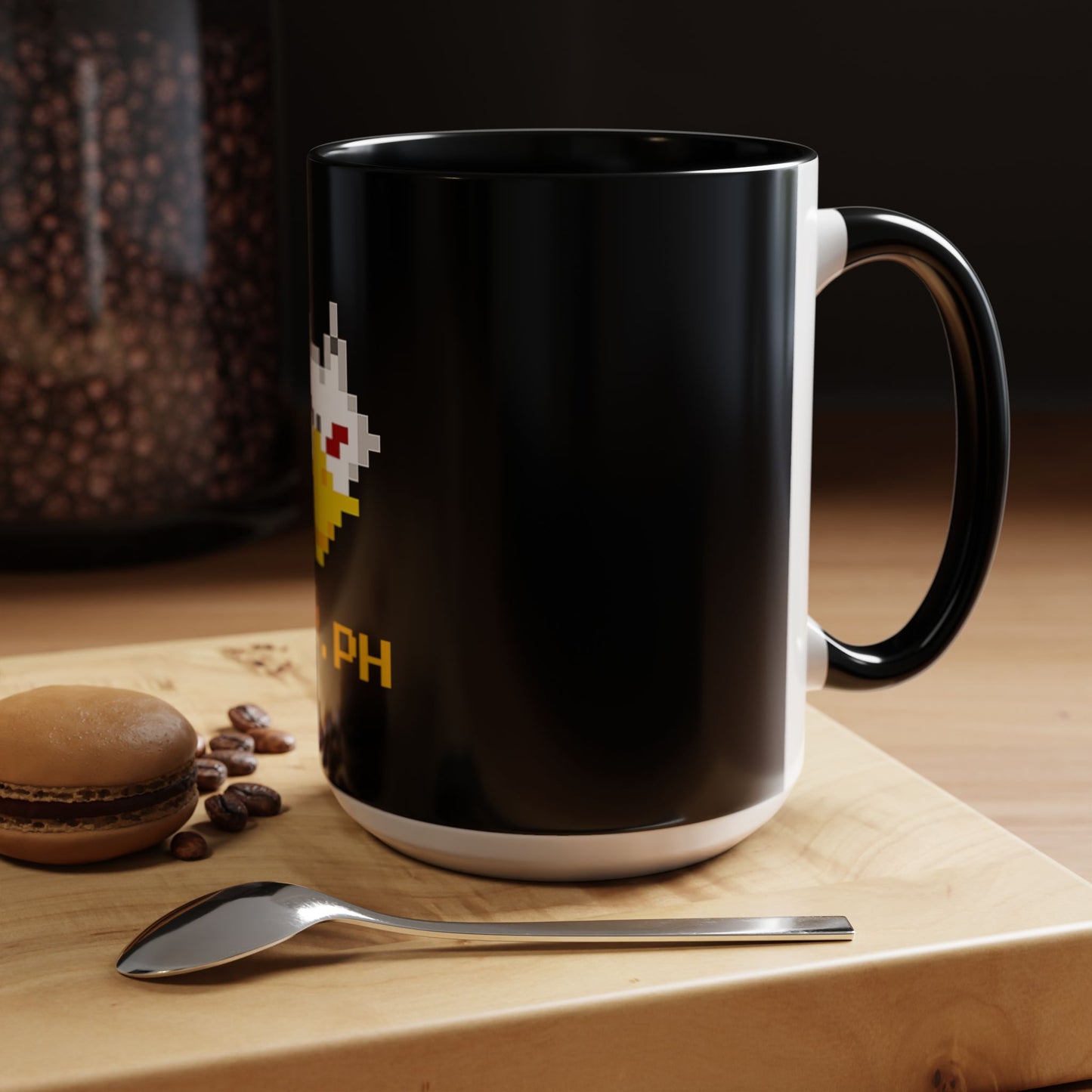 Gryph Logo Black Coffee Mug (11, 15oz)