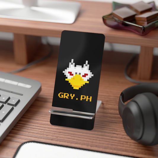 Gryph Logo Display Stand for Smartphones