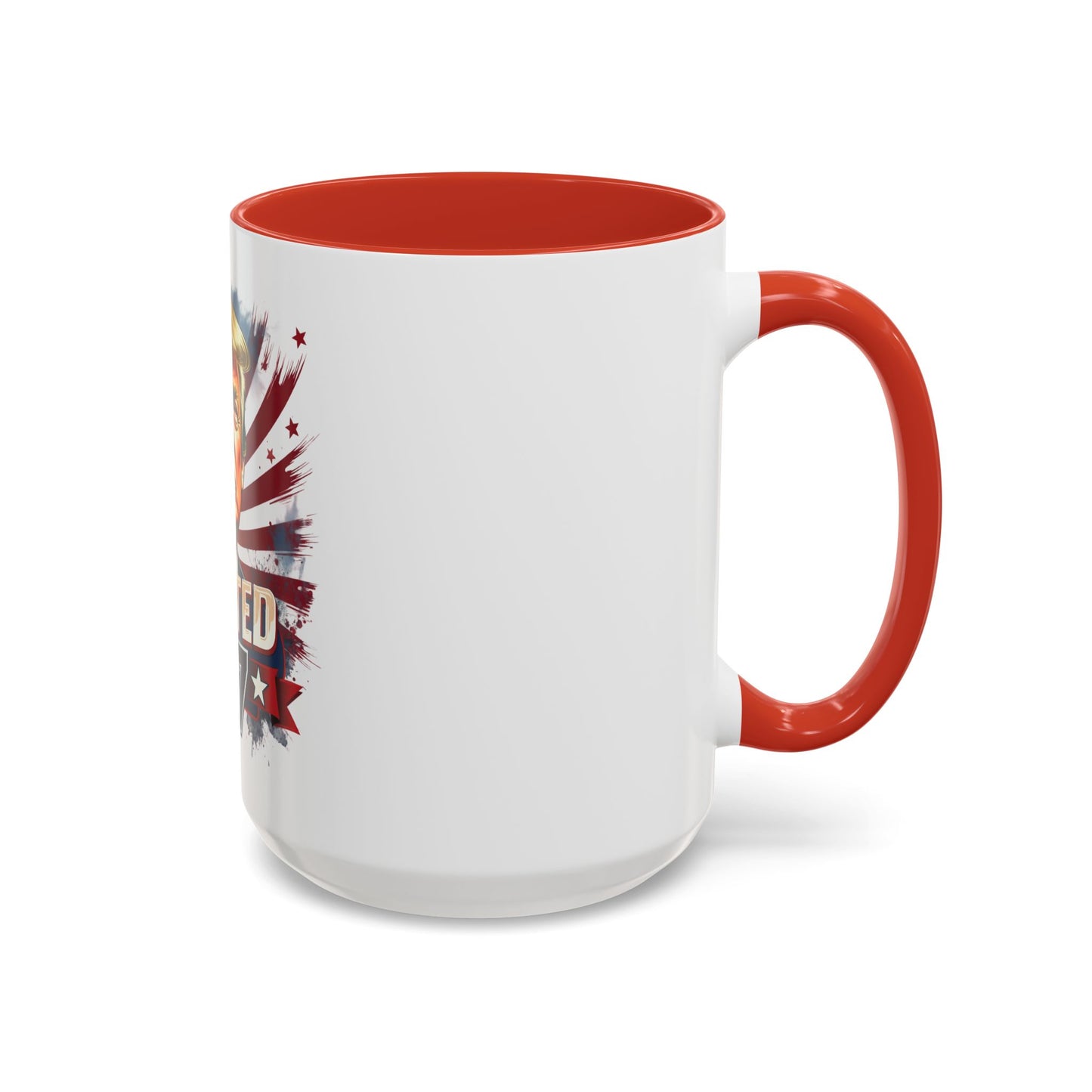 Coffee Mug - Elected 47 Donald J Trump with American Flag Background