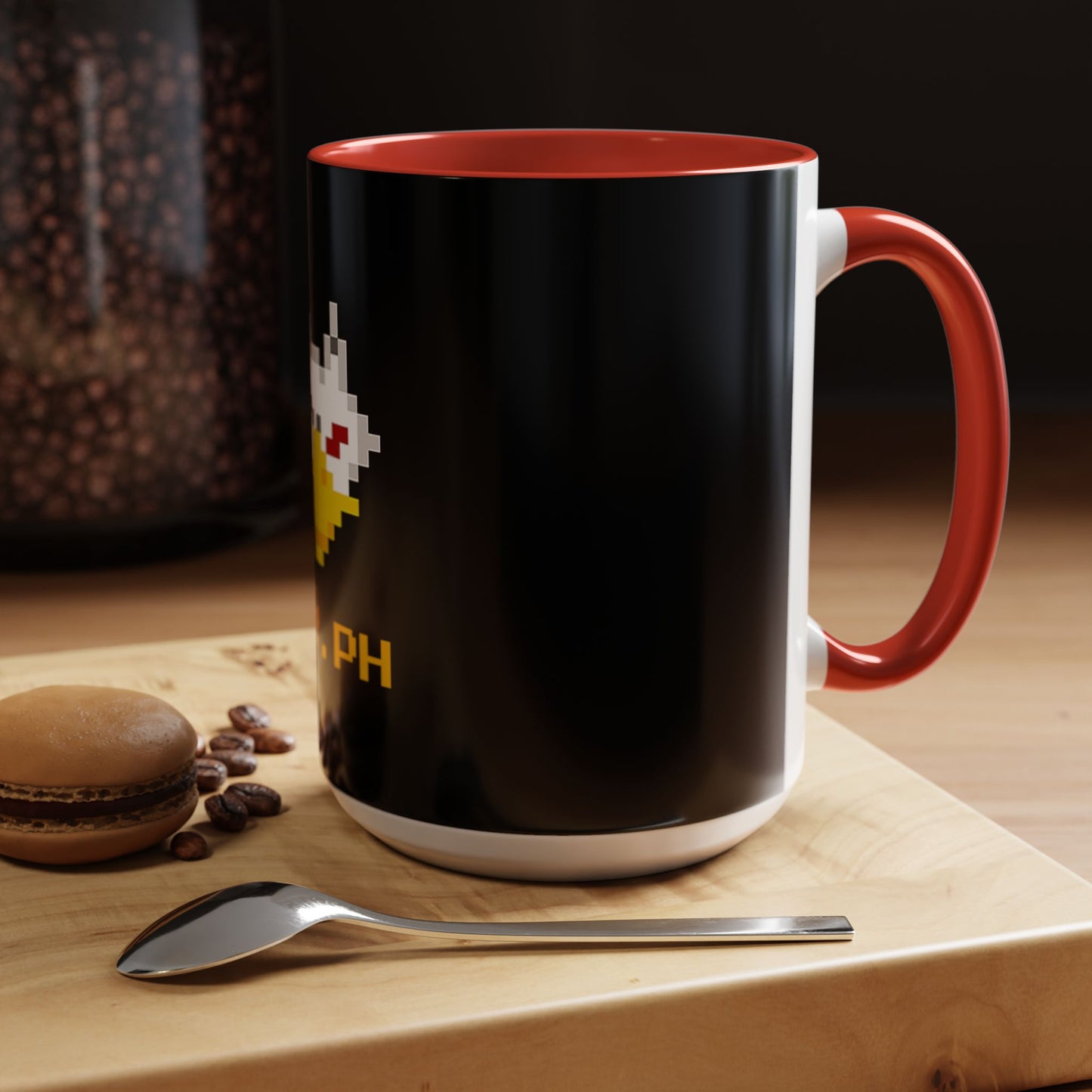 Gryph Logo Black Coffee Mug (11, 15oz)