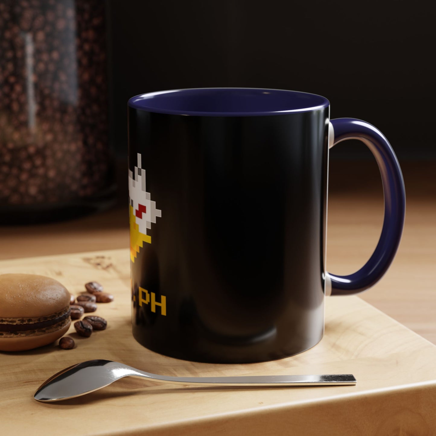 Gryph Logo Black Coffee Mug (11, 15oz)