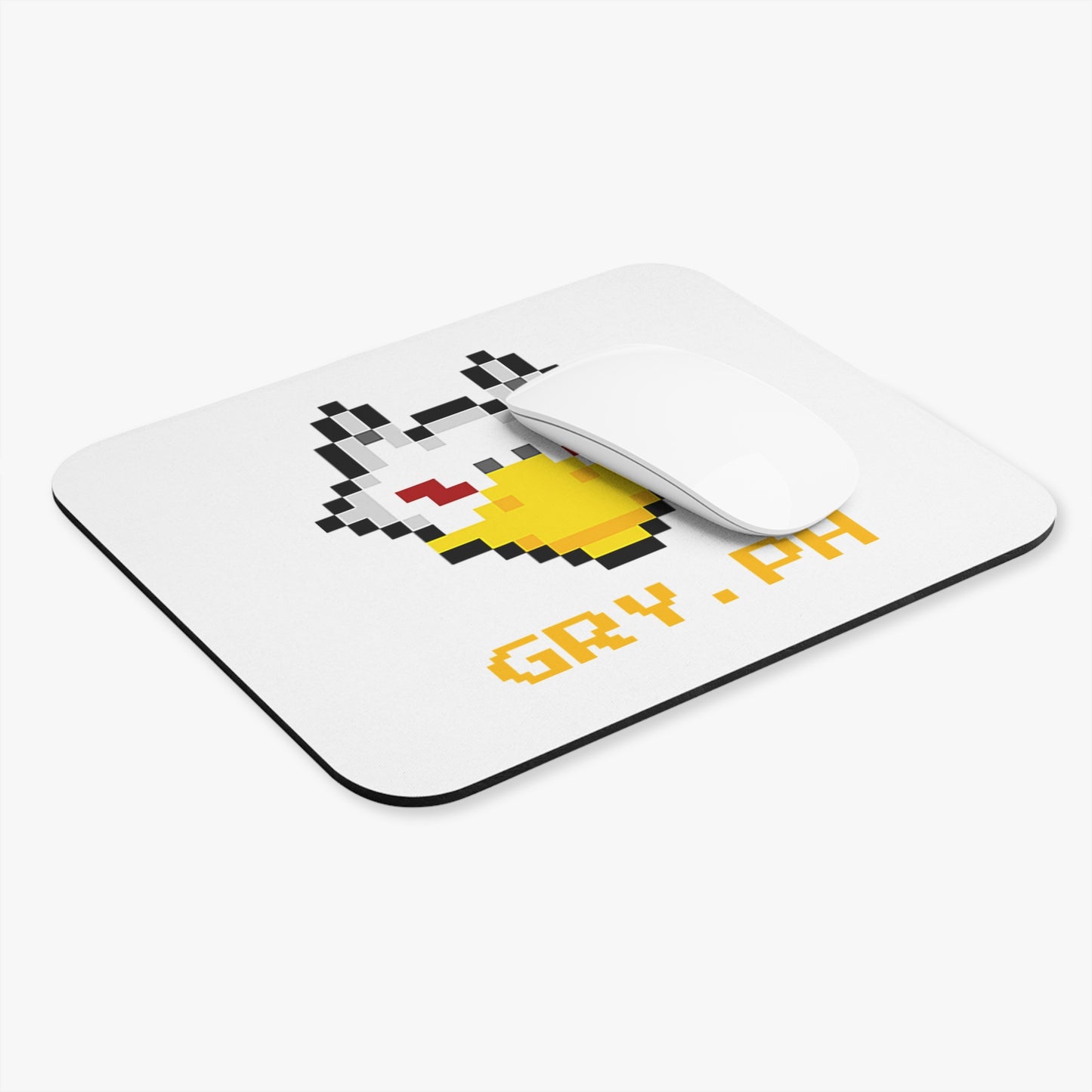 Gryph Logo White Mouse Pad (Rectangle)