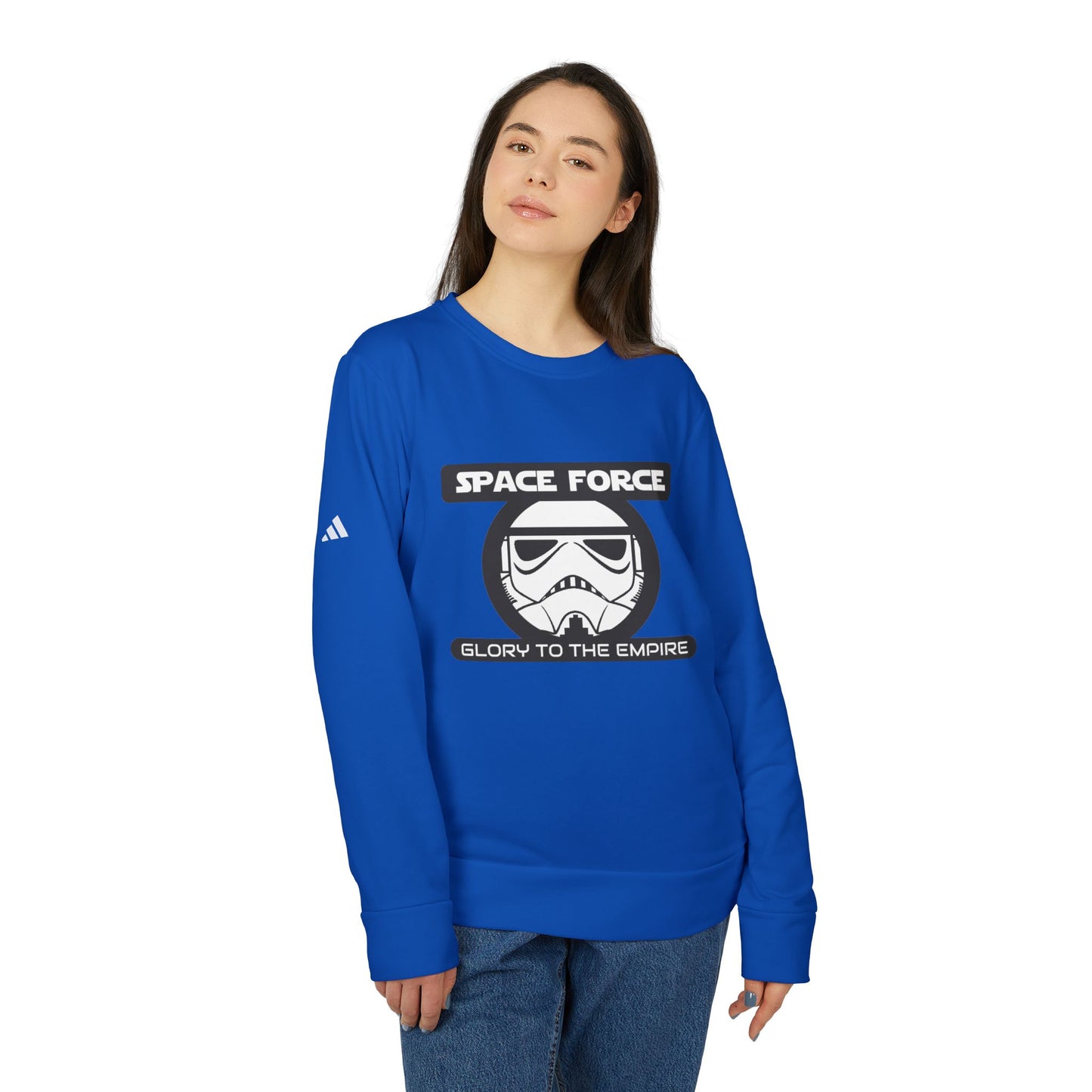 Space Force: Glory to the Empire adidas® Unisex Fleece Crewneck Sweatshirt