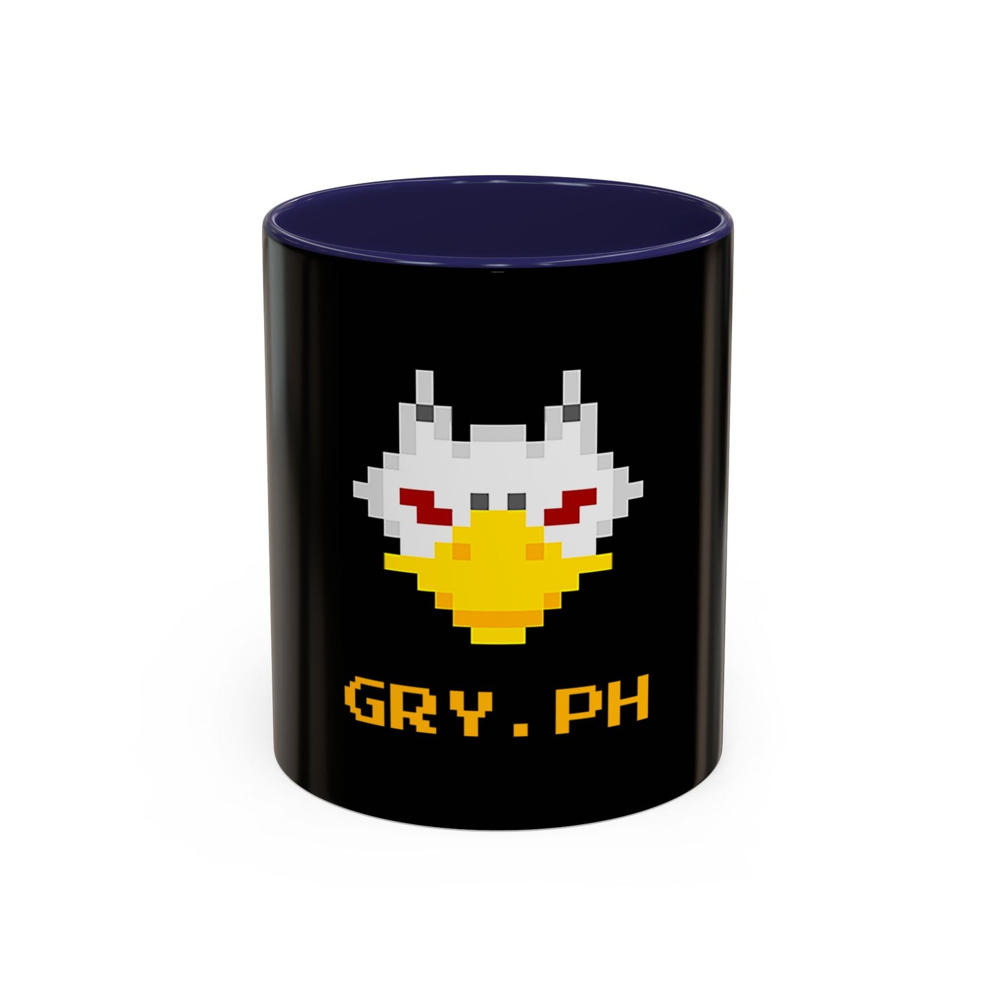 Gryph Logo Black Coffee Mug (11, 15oz)