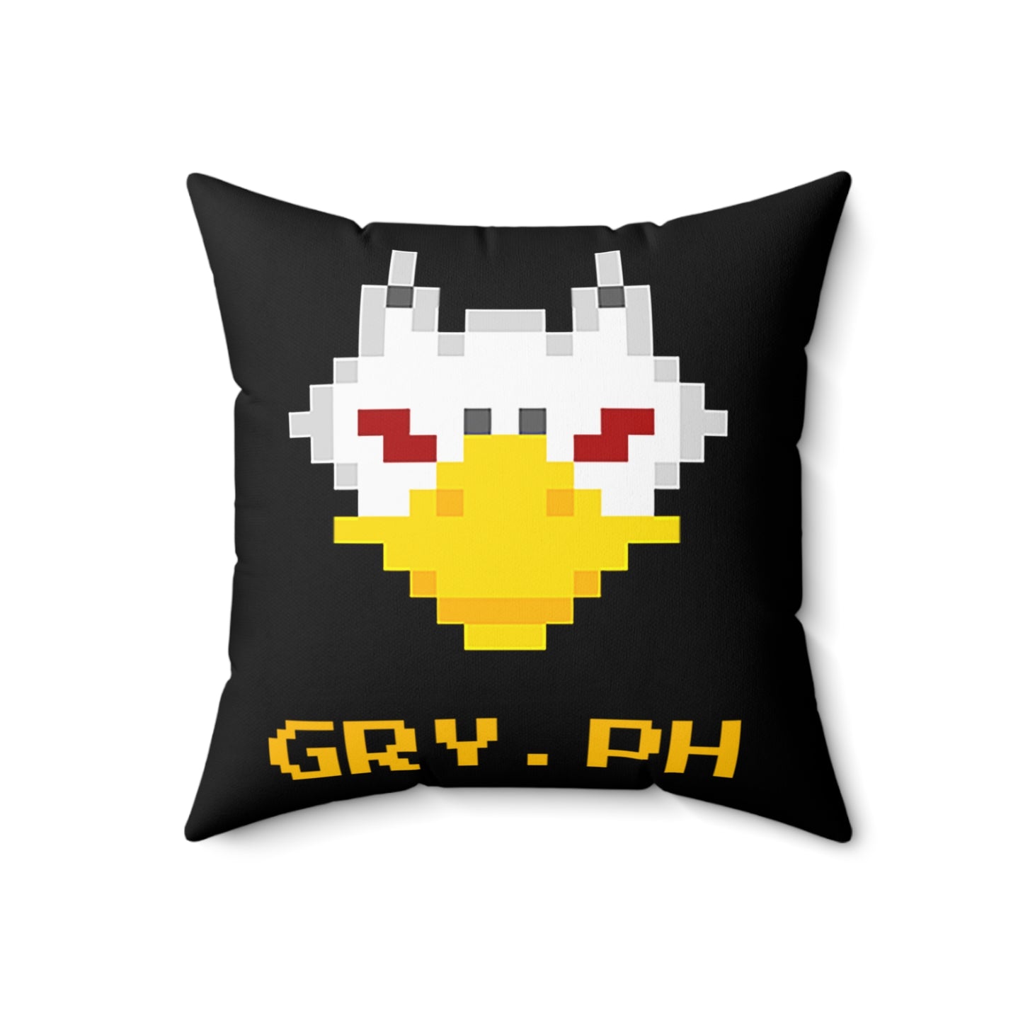 Gryph Spun Polyester Square Pillow