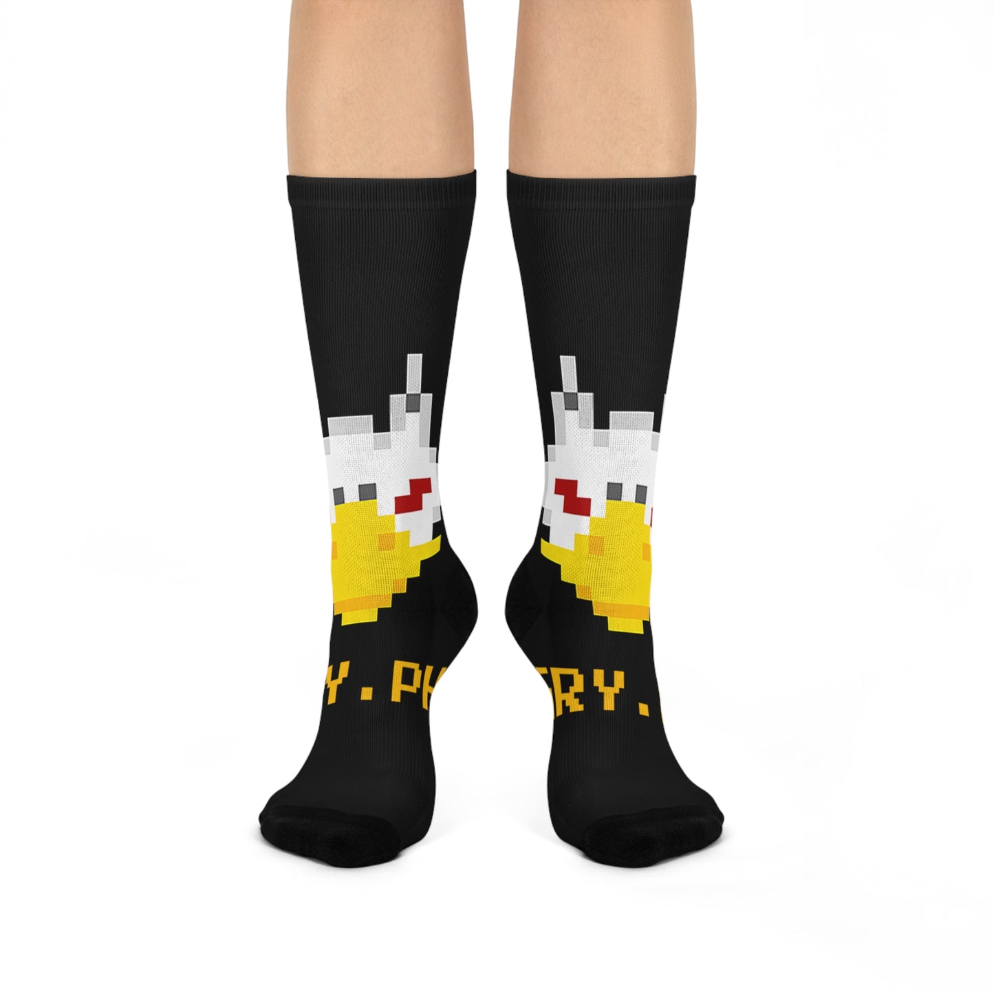 Gryph Logo Black Cushioned Crew Socks