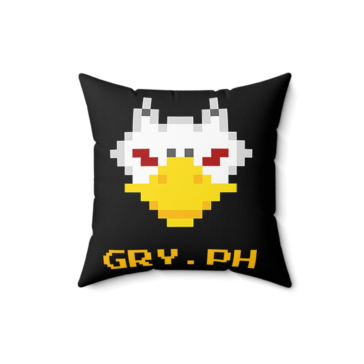 Gryph Spun Polyester Square Pillow