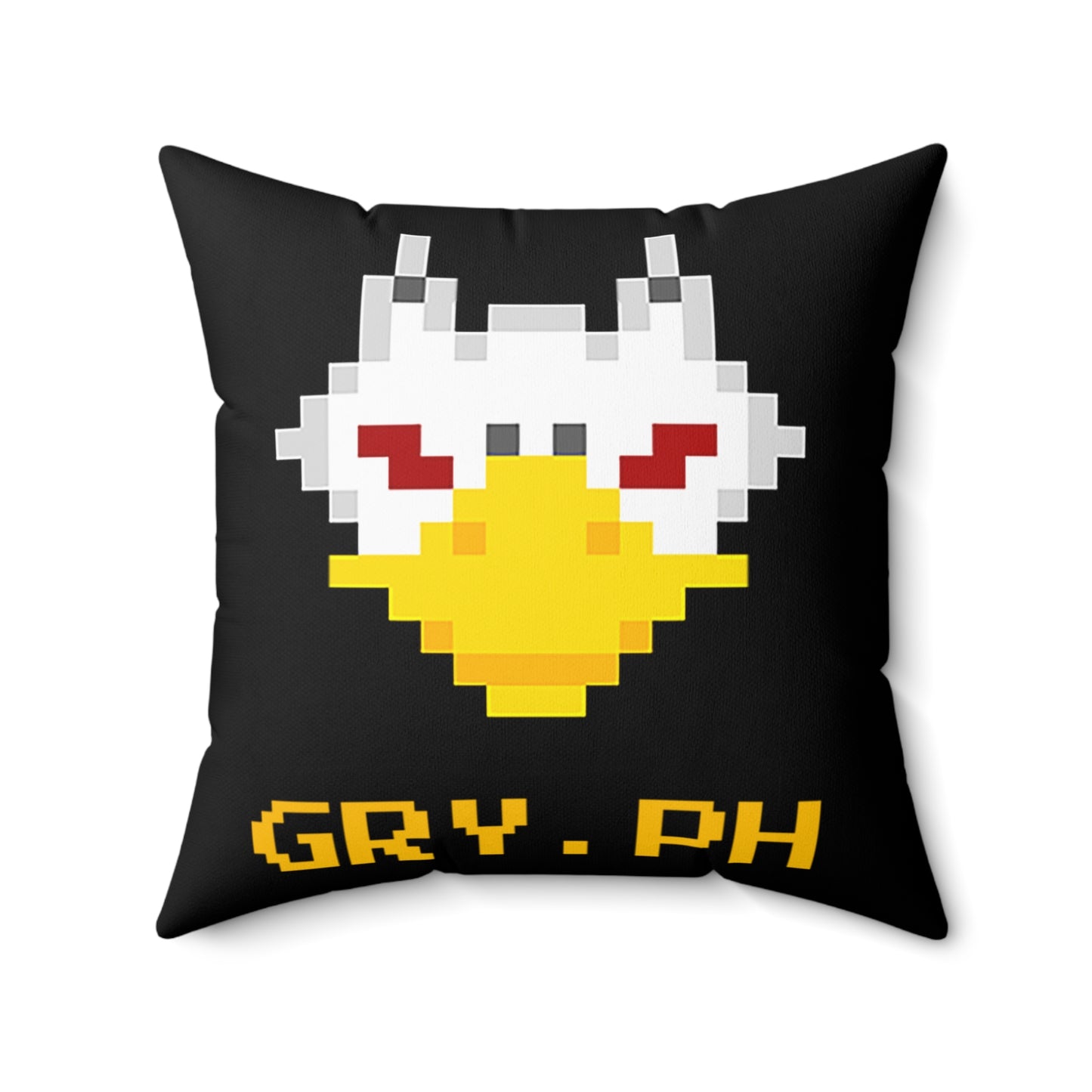 Gryph Spun Polyester Square Pillow