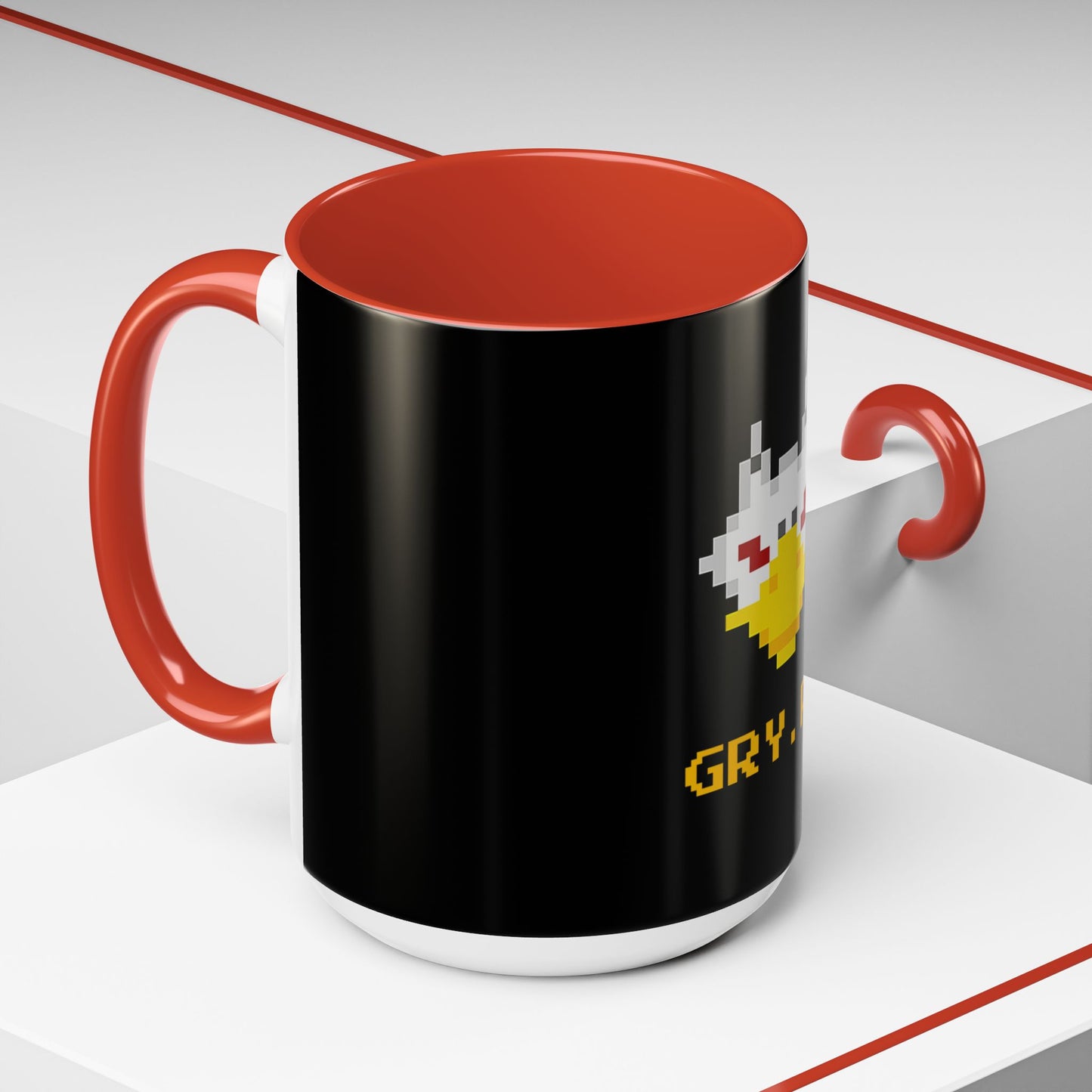 Gryph Logo Black Coffee Mug (11, 15oz)