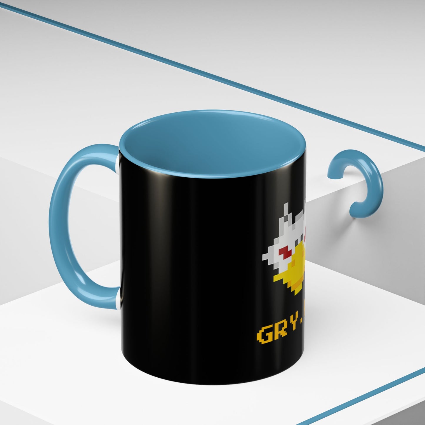 Gryph Logo Black Coffee Mug (11, 15oz)