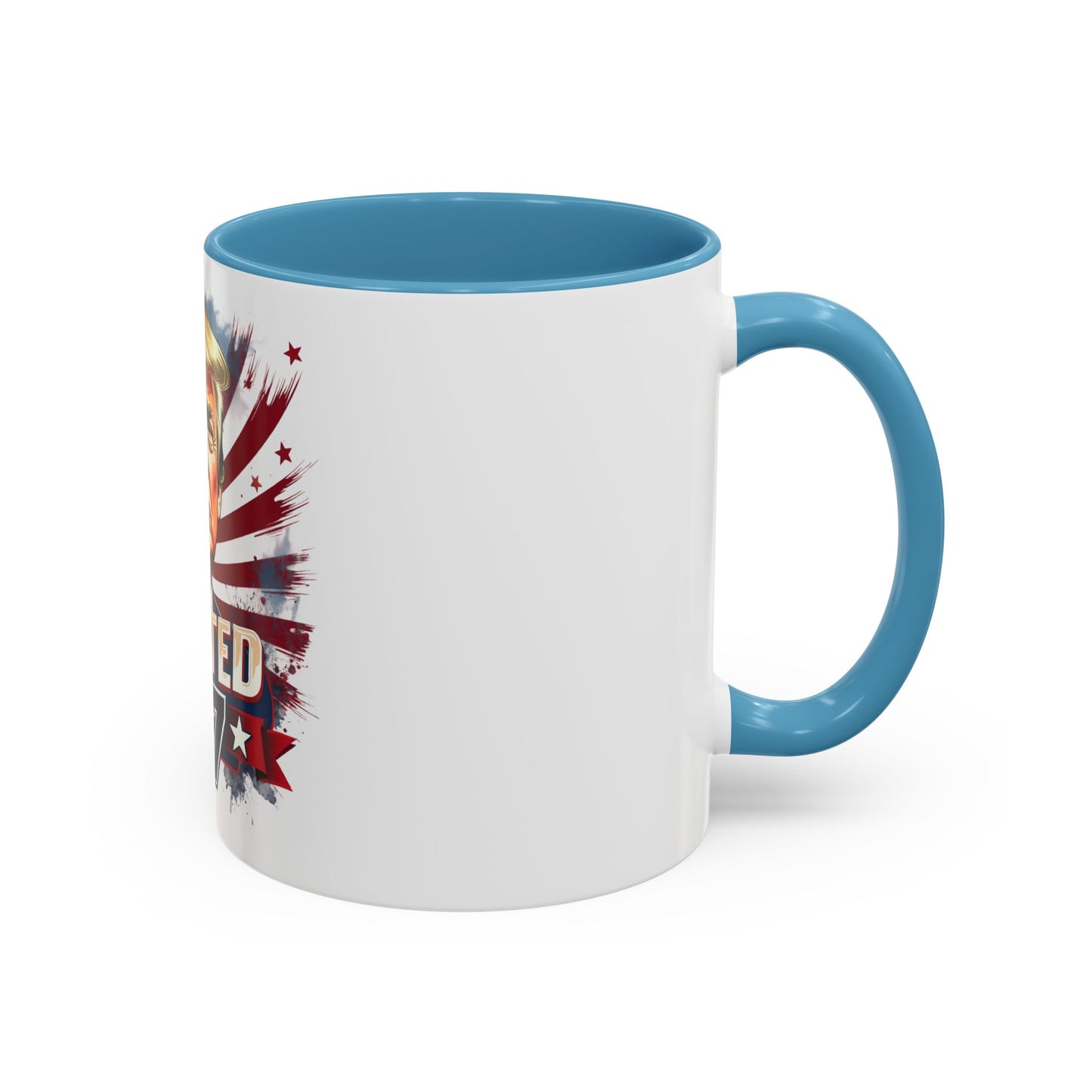 Coffee Mug - Elected 47 Donald J Trump with American Flag Background