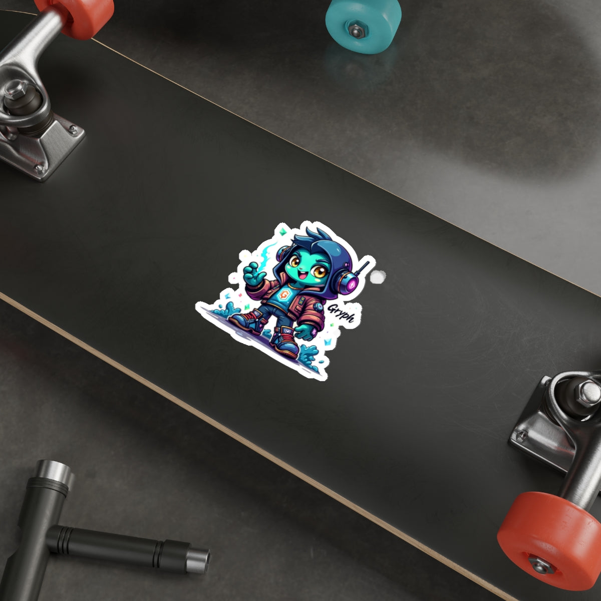 Neon Flux Vinyl Kiss-Cut Sticker