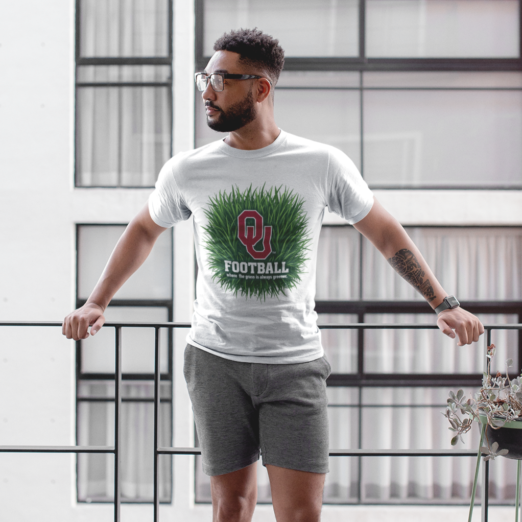 OU Grass Football Tee